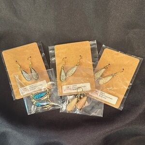 LOT of 6 Pairs Elegant Teardrop Earrings Set